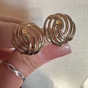 Monet Gold-Tone Earrings